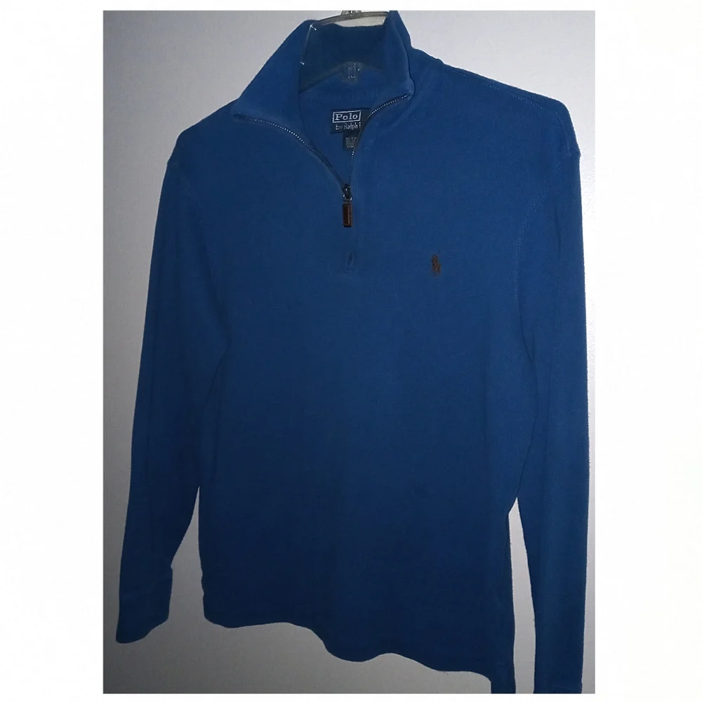 POLO BY RALPH LAUREN MEN'S 1/4 ZIP SWEATER